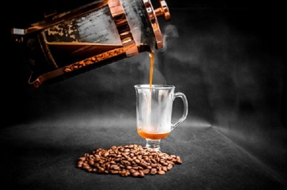 image of frenchpress-made coffee