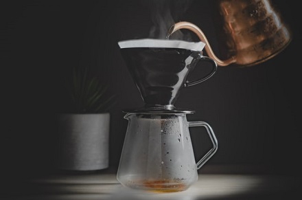 image of pourover-made coffee 